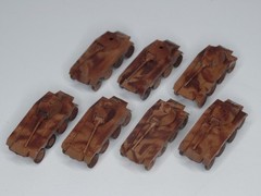 Roco MiniTanks HO Scale 1:87 SdKfz Puma Armored Car 234/2 Custom Painted Tank x7