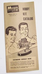 Monogram Hobby Model Kit Catalog Ephemera Vintage 1960s Chevrolet Engine UNUSED