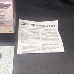 Revell ’55 Jukebox Ford Pro Mod Original Box Only No Parts Decals Manual Display