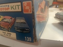 VTG RARE 1960 Release AMT 1960 Ford Starliner Model Kit Built # 1160-139 W/ Box