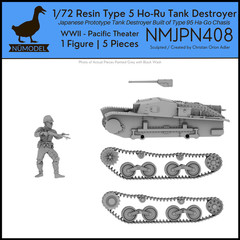 NUMODEL NMJPN408 | 1/72 Resin WWII IJA Type 5 Ho-Ru Tank Destroyer Prototype Kit