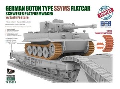 T-Model TB101 1/35 German 80Ton Type SSyms Flatcar Schwerer Platformwagen