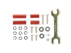 Mini 4WD Aluminum Hex Mount Set Red 10mm15mm