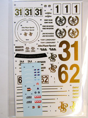 Decalpool 1/24 BMW 635CSi “JPS” ATCC 1985 (CHROME GOLD) Decal Sheet DP184