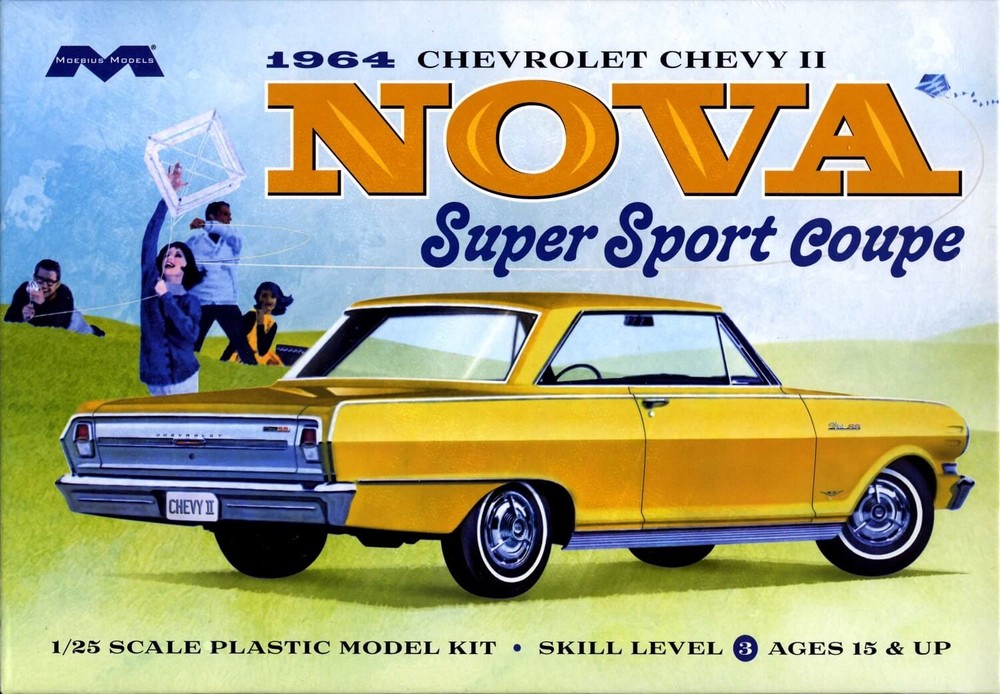 Moebius 1/25 1964 Chevy Nova SS Plastic Model Kit 2320