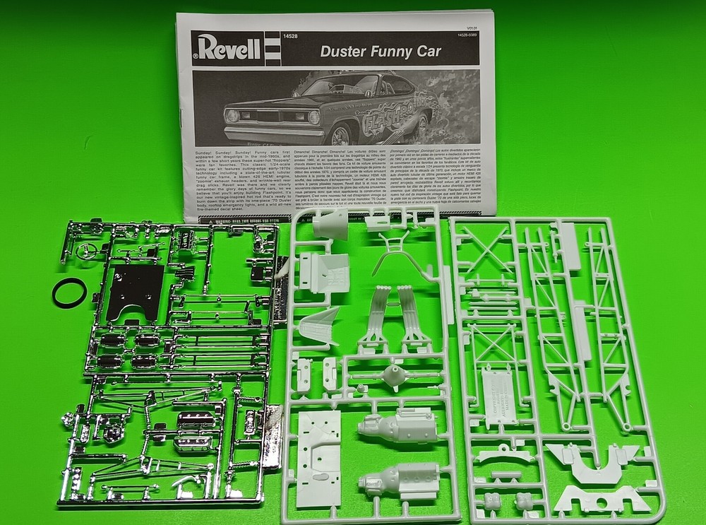70 1970 Plymouth Duster Funny Car 1/24 426 Motor Frame Axle Rear End Roll Cage