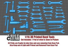 1/16 Scale – 3d Printed Hand Tools – Value Gear 3D (1 Pad of Picture)