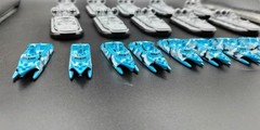 3D-printed 1/700 model China Type 022 stealth missile boat with finished coating