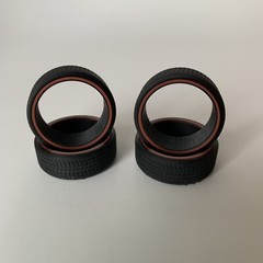 1:25 3d Printed 20” Redline Tires On Steel Smoothies. 3D Printed.