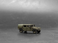3D Printed 1/144 American Hummer armored vehicle Finished Model
