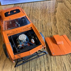 Built Model Car, 1967 Chevy Camaro Vintage Style short track Race Car, 1/25