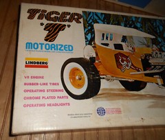 Lindberg “TIGER T” 1/8 Scale Motorized Model Empty Box ONLY, NO MODEL KIT PARTS