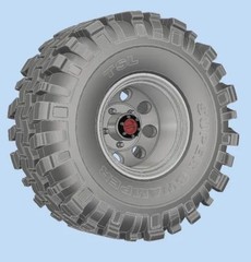1/25 1/24 Scale Resin TSL Super Swamper wheel set