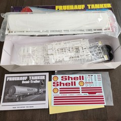 AMT 1/25 Fruehauf Tanker SHELL Semi Trailer – Plastic Model Truck Kit #918/06