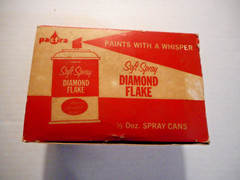 Vintage Pactra Diamond Flake Bronze Mist Spray Paint Factory Case of 6 Cans 1962