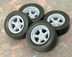 1/24 Scale:”Torq Thrust Wheels For Trans Am Race Series”W/ Goodyear Racing Slick
