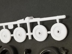 POLICE CAR WHEELS HUBCAPS & TIRES from 70 Road Runner Revell 1:24 Model Kit