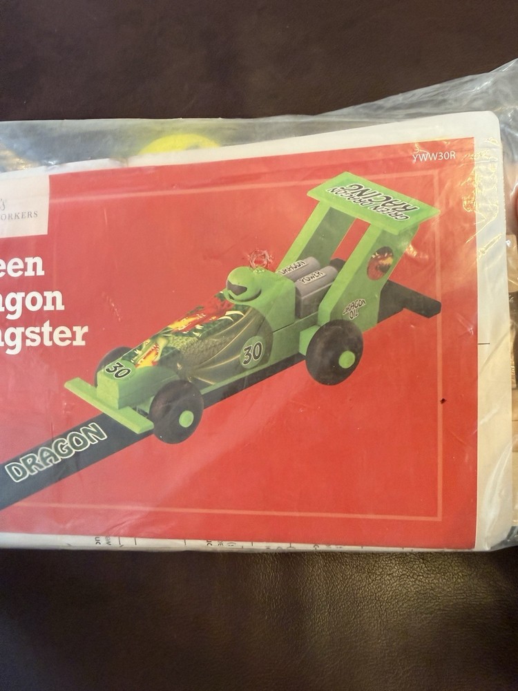 Annie’s Young Woodworkers Kit Club – Green Dragon Dragster #YWW30 Crafts Racecar