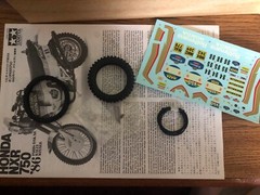 1/12 Tamiya Honda NXR 750 Motocross model kit PARTS