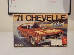 *Vintage / Rare* 1:25 AMT ’71 Chevy Chevelle SS 454 (Empty) Model Box #T117-225