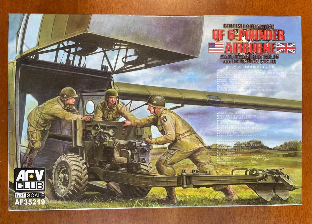 QF 6-Pounder Airborne – 1/35 Scale AFV Club Unassembled Kit#AF35219