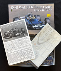 Ebbro 1/20 Rob Walker Team Lotus Type 72C 1970 F1 Race Car 20002 – NEW