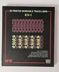 Rye Field Models #2037 KV-1 3D Printed Workable Track Link Set – 1:35 Scale NIB