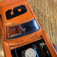 Built Model Car, 1967 Chevy Camaro Vintage Style short track Race Car, 1/25