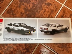 2 x Aoshima 1/24 Initial D Takumi AE86 Trueno Project-D + ROLLING CAGE VER