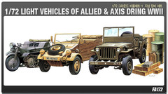 1/72 Light Vehicles of Allied & Axis During WWII Plastic Model Kit 13416 ACADEMY