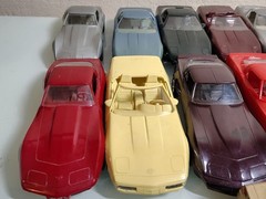 AMT ERTL Chevy Corvette Dealer Promo Model Lot of 15 Cars No Boxes – 1:25 Scale