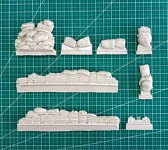 1/35 Scale Die-Cast Resin Model Assembled Kit Sherman M4A3 Sandbag Armor Set …