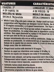 Dodge Viper RT/10 Model Plastic Kit Dream Rides 1:25 Monogram New