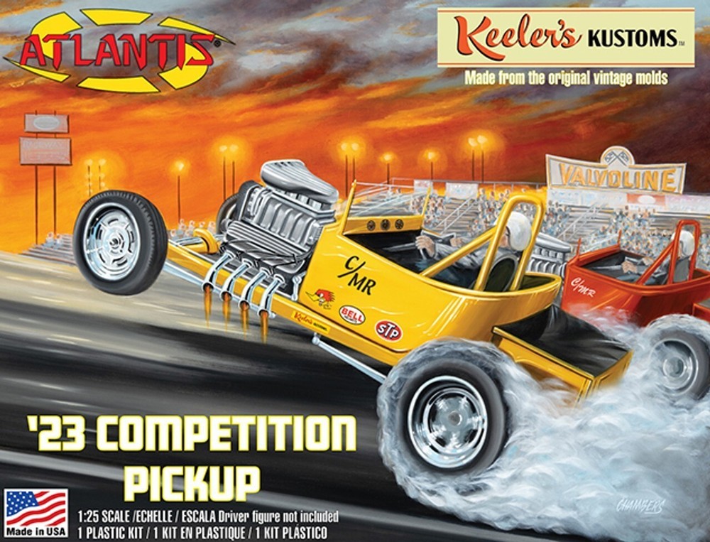 Atlantis 13104 Keelers ’23 Competition Pickup Dragster plastic model kit 1/25