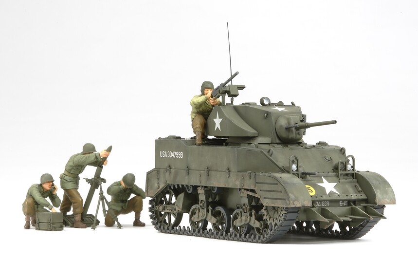Tamiya 1/35 Scale US Light Tank M5A1 Plastic Model Kit 35313