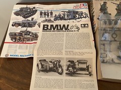 Tamiya BMW R75 German Motorcycle Model Kit 1/35. NEW MIB