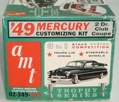 AMT TROPHY SERIES ’49 MERCURY 3 in 1 CUSTOMIZING KIT 1/25 grey plastic