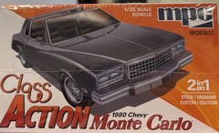 MPC967 – 80 Chevy Monte Carlo With Chopper & Trailer 1:25 Scale Model Kit Sealed