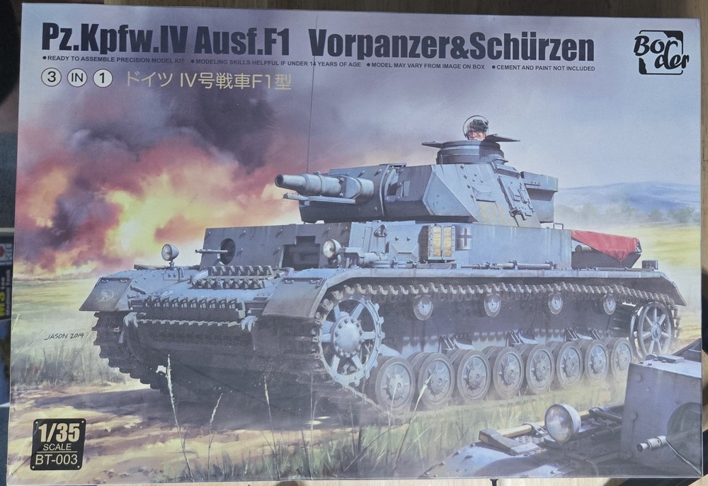 1/35 Border Models BT-003 Pz.Kpfw. IV Ausf. F1 Vorpanzer & Schürzen – 3-in-1