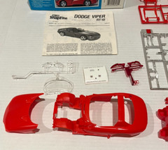 Vintage 1992 Revell SnapTite Dodge Viper RT/10 Model Kit 1/25 Partially Built