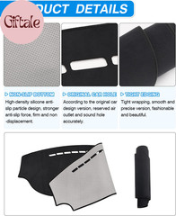 Dashboard Cover Compatible with Kia Soul 2014-2019 Accessories Dash Cover Mat No