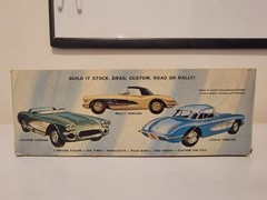 *Rare / Vintage* MPC 1960 Chevy Corvette Model Car Box #306-200