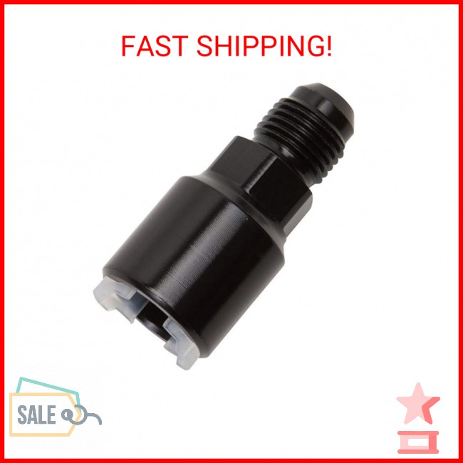 6 AN Male to 3/8 SAE Quick-Disconnect Female Push-On EFI Fitting