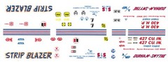 Malcom Durham Strip Blazer 63 Impala 1/24th – 1/25th Scale Waterslide Decals