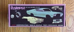 AMT 1:43 scale PLASTIC KIT 1969 FORD TORINO #M782-100 (built)
