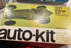 Auto-Kit Model – 1927 Delage GP Car JUN55 1960s/70s FUN! (new old stock)