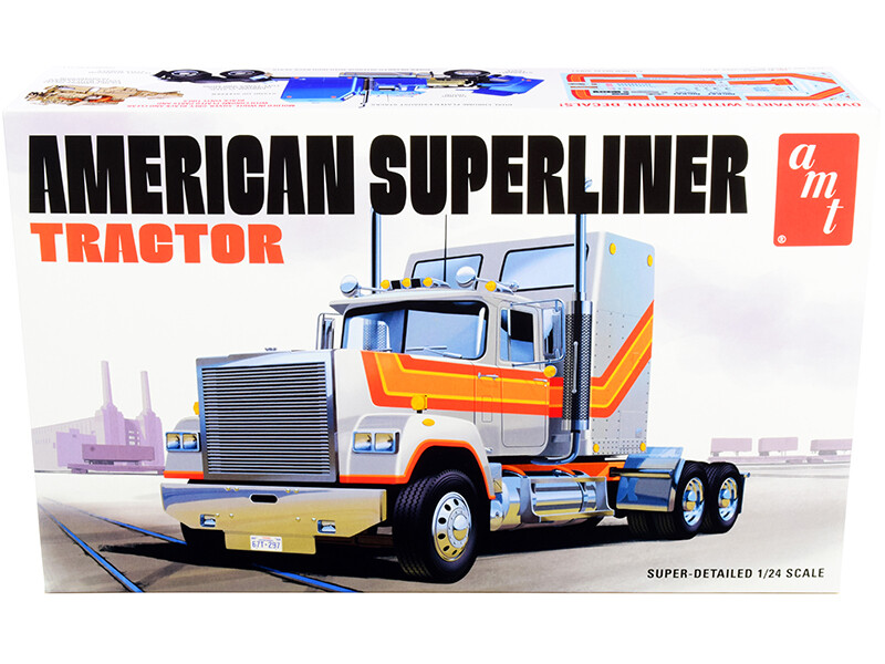 AMT AMT1235 Skill 3 Model Kit American Superliner Semi Tractor 1/24 Scale Model