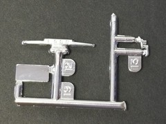 48 Ford Coupe TRUNK HANDLE , TRIM / EMBLEM from Revell 1:25 Model Kit 48