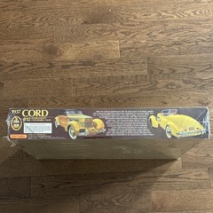 Testors Cord 812 Supercharged Convertible Coupe 1:12 Car Kit w/ Display Base