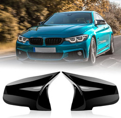 Door Mirror Covers,Glossy Black Replacement Rearview Side Mirror Covers Caps Rea